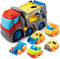 P&C 12.2" Toddler Car Transport Truck Toys for Ages 2-4, Car Carrier