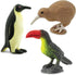Pack 8 5+ Safari Ltd. Good Luck Minis Birds Fun Mini Figurines: Snowy Owl, Bald Eagle, Flamingo, Cardinal, Emperor