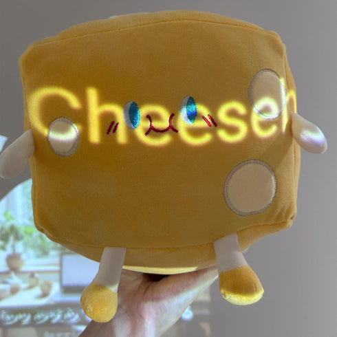 Cheese Stuffed Toys, Food Bread Plush Pillow for Home Decoration, Christmas Birthday Gift for Kids