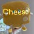 Cheese Stuffed Toys, Food Bread Plush Pillow for Home Decoration, Christmas Birthday Gift for Kids
