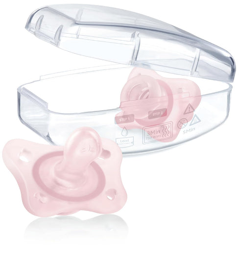 0-2 100% 2-Pack, Chicco PhysioForma Mini Orthodontic Pacifier for Babies Months, Ultra Light & Small, Soft Silicone