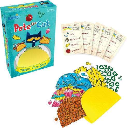 Briarpatch Pete The Cat Terrific Taco Game for Fans of The Pete The Cat Books, Ages 3+