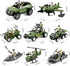 HOSPONY 58-in-1 4-7 6-8 8-12, Army Men Toys for Boys Military Truck/Helicopter/Kayak Boat/Motorcycle/Army Men Action