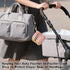 YETTASBIN Waffle Ice Cream Sprinkles Portable Pacifier Holder Case with Metal Hook Buckle & Zipper for Diaper Bag