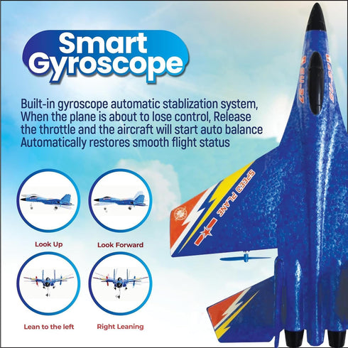 Generic 2.4Ghz 2 Su-27 RC Plane Remote Control RTF Jet- Channel Anti-Fall Aircraft - Easy to Fly Glider with Gyro