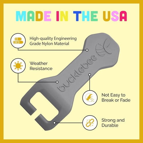 (1 Pack Bucklebee Easy Car Seat Buckle Release Aid for Children Unbuckle Car Seat Release Tool - Button Pusher - Opener