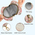 Textured Pattern Round Pacifier Storage Case with Zipper, Portable Pacifier Case for Travel, Diaper Bag & Purse
