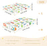 CZXW 52" 28" Cartoon Playful Roadways Crib Sheets Fitted x Natural Cotton Soft & Breathable for Baby Crib Mattress