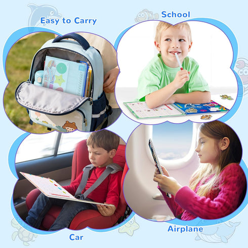 3+, 30 Busy Book for Toddlers Preschool Learning Activities with Themes Prek Preschool Workbooks, Montessori