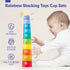 hahaland Stacking Cups for Toddlers 1-3 - Montessori Learning Toy for 1 Year Old Boy Birthday Gift, 12-18 Months
