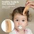 Set Personalized Wooden Hair Brush with Soft Goat Bristles - Perfect for Newborns and Toddlers, Cradle Cap Brush