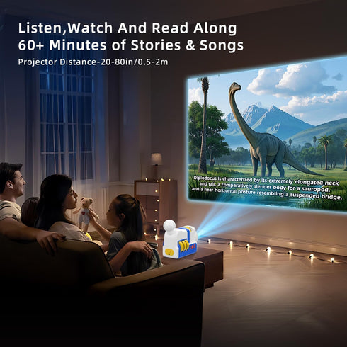 32 3+ Story Projector for Kids - Educational Storybook Projector,Kids Story Projector with Stories,White Noise & Night
