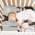 YEGAME 52 28 Inch Viking Boat Grey Fitted Crib Sheets for Unisex Baby, Soft and Breathable Portable Mini Stretchy Crib