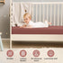 100% (Set 2) (28 52 Inches) Organic Cotton Muslin Crib Sheets of Soft & Breathable Fitted Sheets for Boys and Girls