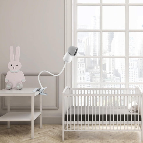Clip Mount for Arenti Baby Monitor, No Tools or Wall Damage (White)