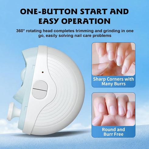 generic 3 Trimmer Speeds Automatic Electric Nail Clipper Electric Nail with LED Light and Nail Scraps Storage