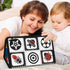 teytoy Tummy Time Baby Mirror Toys, Double Black and White High Contrast Toys for Infants 0-6 Months
