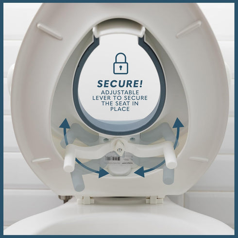 Todays Kids Anti-Slip Baby Training Toilet Seat for Toddlers - Comfortable & Soft Cushion, Secure Grip Handles - Splash