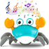 Hirger Crawling Crab Baby Toy, Tummy Time Toys for Infant 3-36 Months, Walking Dancing Crab for Toddler Birthday Gifts