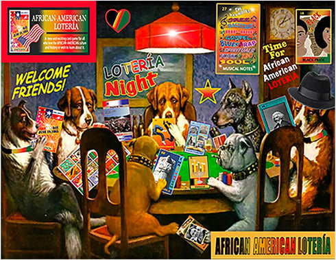 African American Loteria Fun Bingo Game - Educational Cards for 3-10 Players Ages 7+