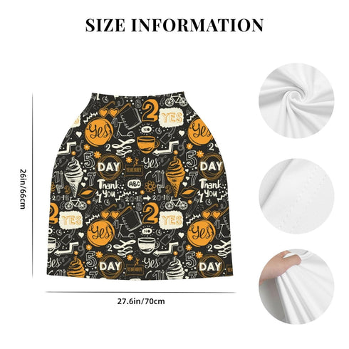 Schgap Funny Doodle Car Seat Cover for Baby, Nursing Cover Breastfeeding Baby Carrier Cover Stroller Cover for Toddler