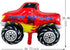 ALY 6PCS 3rd 3rd Monster Truck Foil Balloons for Kids Birthday Baby Shower Car Theme Party Decorations (Monster Truck