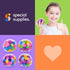Squishy Stress Ball Squeeze, Color Sensory Toy for Tension Relief, Fun for Kids and Adults (4-Pack)