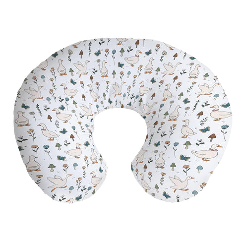 Cstdyfrv Cute Geese Boho Floral Mushroom Nursing Pillow Covers Vintage Duck Wildflowers Nursing