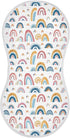 KEIGE 4Pcs Girls,11x22in,A113408 Rainbow Hearts Burp Cloth,Unisex Large Absorbent Soft Cotton Muslin Burping Cloths
