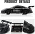 Aka Supaku 1:24 4WD Light,2.4GHz 20KM/H RC Drift Car, Remote Control Cars Vehicle with LED High Speed RC Cars with Two
