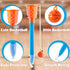 20 Pcs Basketball Hoop Pens - Basketball Party Favors with Blue Pencil Holders, Novelty Pens for Kids Sports Party