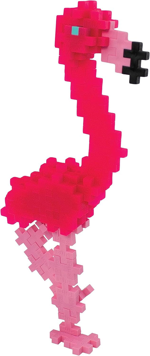 PLUS PLUS - Flamingo - 70 Piece, Interlocking Mini Puzzle Blocks for Kids, Construction Building STEM/STEAM Toy