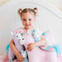 GUND Cotton Candy Llamacorn Plush Toy - Unicorn Stuffed Animal for Ages 1 and Up, Blue/Rainbow, 11”