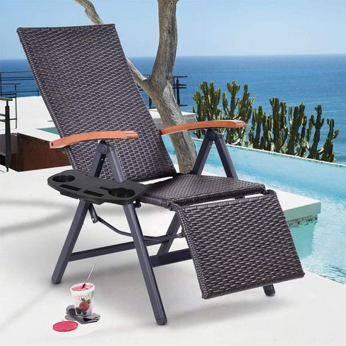 1 C-CHAIN Universal Zero Gravity Chair Tray, Cup Holder Tray for Fold Lounge Chair, Cup Holder with Water Cup Slot