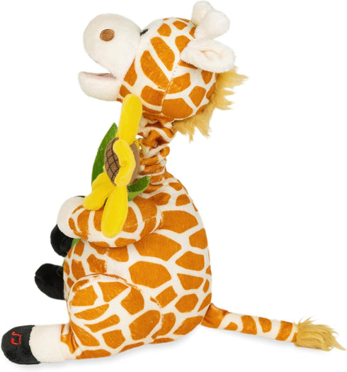Cuddle Barn Gerry Giraffe Animated Stuffed Animal Plush, 12 inches, Neck Grows and Mouth Moves
