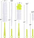 Vila 5-Pack Set, Reusable Straw Pipe Cleaner Brush Long Pipe Brush Cleaner Tool Kit, Nylon Cleaning Brush for Water