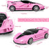 Pink RC Car for Girls, Remote Control Vehicle Toy with Lights & Controller, Birthday Gift for 3-12 Year Olds