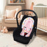 2 1 SWESEN Baby Car Seat Head Support, Super Soft in Infant Car Seat Insert, Reversible Newborn Car Seat Insert Cushion