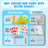 Pack 4, 100 Set 3-5, 4-8, Shuttle Art Paint with Water Coloring Book for Kids, of Sheets Watercolor Paint for Kids Ages