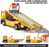 BDTCTK Friction Powered Flatbed Truck Toy with Lights and Sounds, Push and Go Construction Toy Tow Truck Great Gift