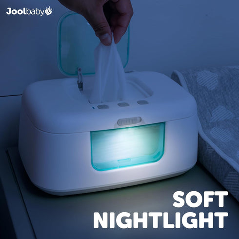 Jool Baby TinyBums Aqua Baby Wipe Warmer & Dispenser with LED Nightlight