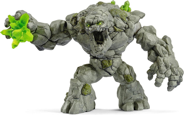 Schleich Eldrador Creatures - 8" Stone Monster Toy with Crystal Set -