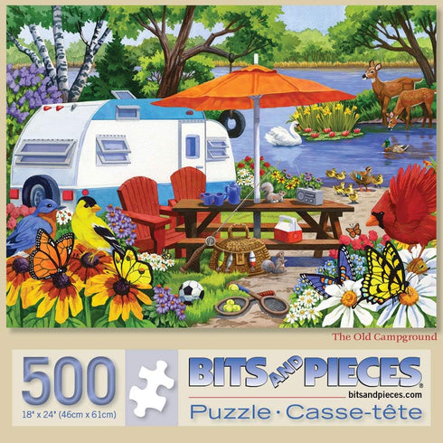 Bits and Pieces Value Set of Three (3) 500 Piece Jigsaw Puzzles for Adults by Artist Nancy Wernersbach