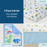 3-Piece Set Wildkin Microfiber Crib Bedding Comforter, Fitted Sheet & Crib Skirt - Dinosaur Land