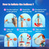 195PCS 3+ Amy&Benton DIY Sticky Balloons with Pump, Space Rocket Balloon the Funny Inflator Toy, Magic Balloon Maker
