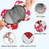Valentines Heart Round Pacifier Storage Case with Zipper, Portable Pacifier Case for Travel, Diaper Bag & Purse