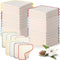 Mixweer 48 Pcs Flannel Cloth Baby Wipes Reusable Baby Diapers Wipes Washable