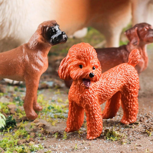 ONEST 20 Pieces Mini Dog Figurines Playset - Hand Painted Tiny Dogs, Realistic Detailed Plastic Puppy Figures for Kids