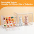 2 Pack 3 (2, Acrylic Display Cases for Collectibles, Clear Display Case for Figures, Tier Display Shelf Boxes Miniature