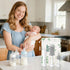 S02 Set, IPX7 SEANCHEER Electric Bottle Brush Portable Baby Bottle Brush Cleaner, AA Battery-Powered & Waterproof